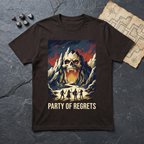 Party of Regrets T-Shirt — Dark Chocolate