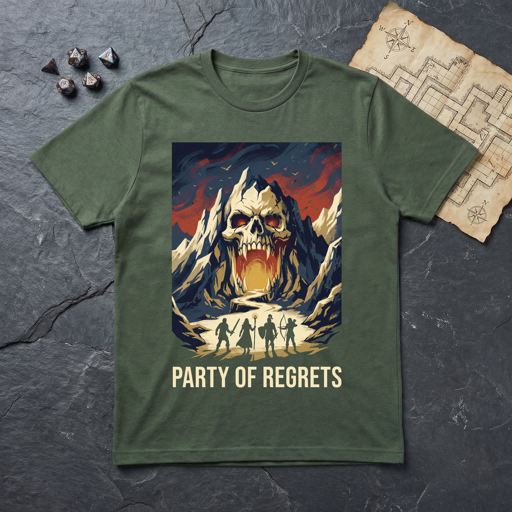 Party of Regrets T-Shirt — Military Green