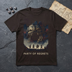 Party of Regrets T-Shirt (V2) — Dark Chocolate
