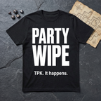 Party Wipe T-Shirt — Black