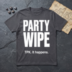 Party Wipe T-Shirt — Charcoal