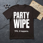 Party Wipe T-Shirt — Dark Chocolate