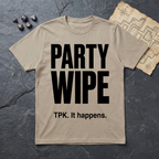 Party Wipe T-Shirt — Sand