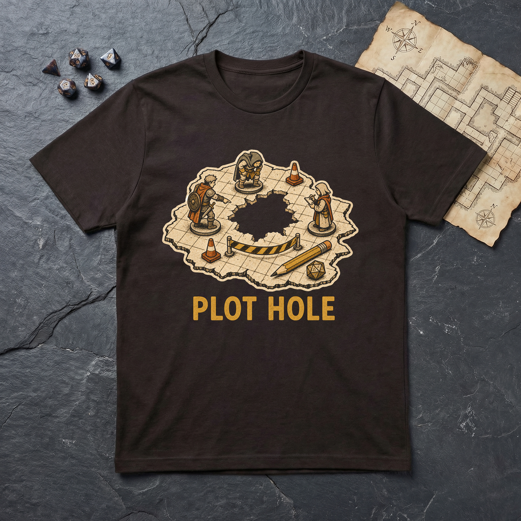 Plot Hole T-Shirt — Dark Chocolate