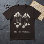 The Plot Thickens T-Shirt — Dark Chocolate