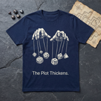 The Plot Thickens T-Shirt — Navy