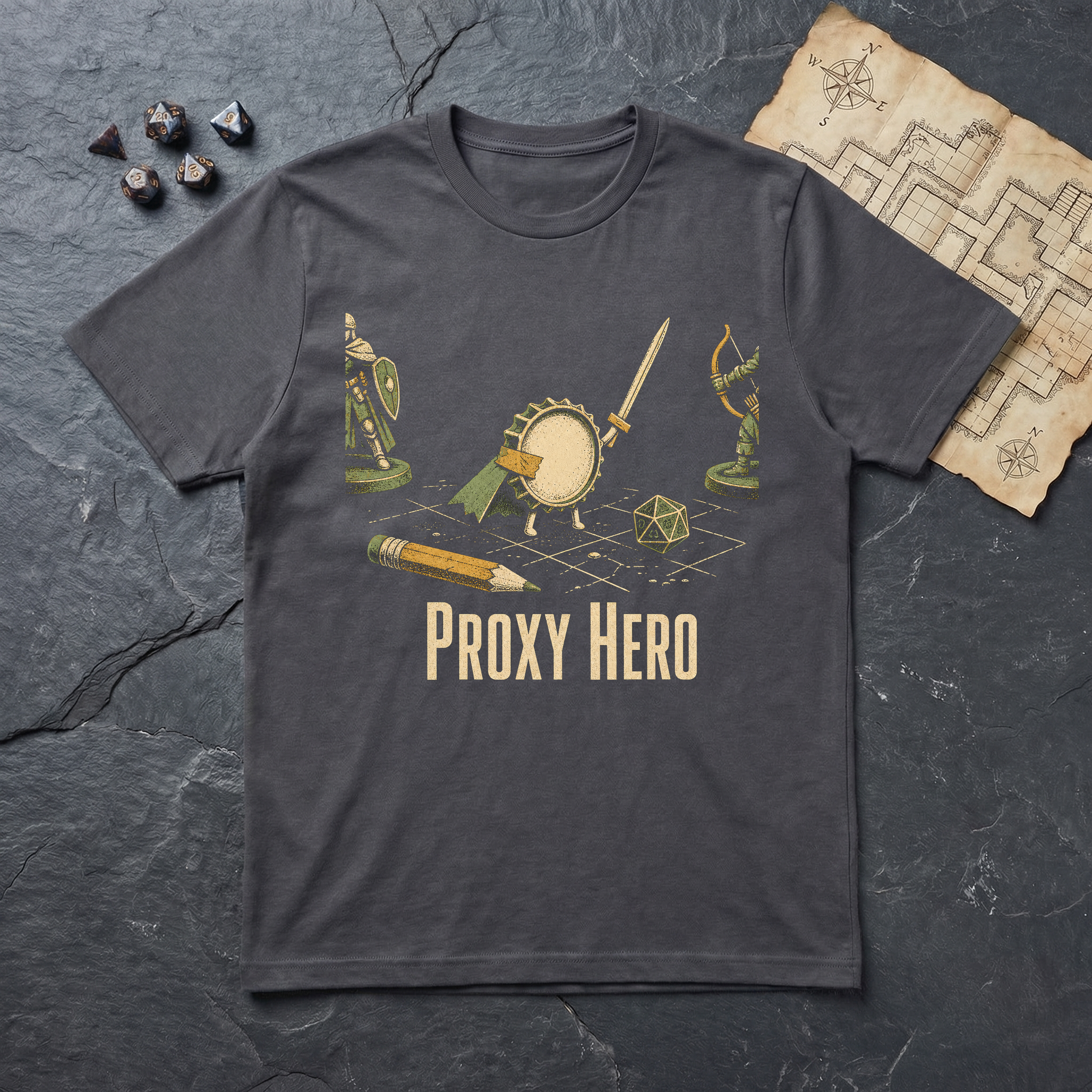 Proxy Hero T-Shirt — Charcoal