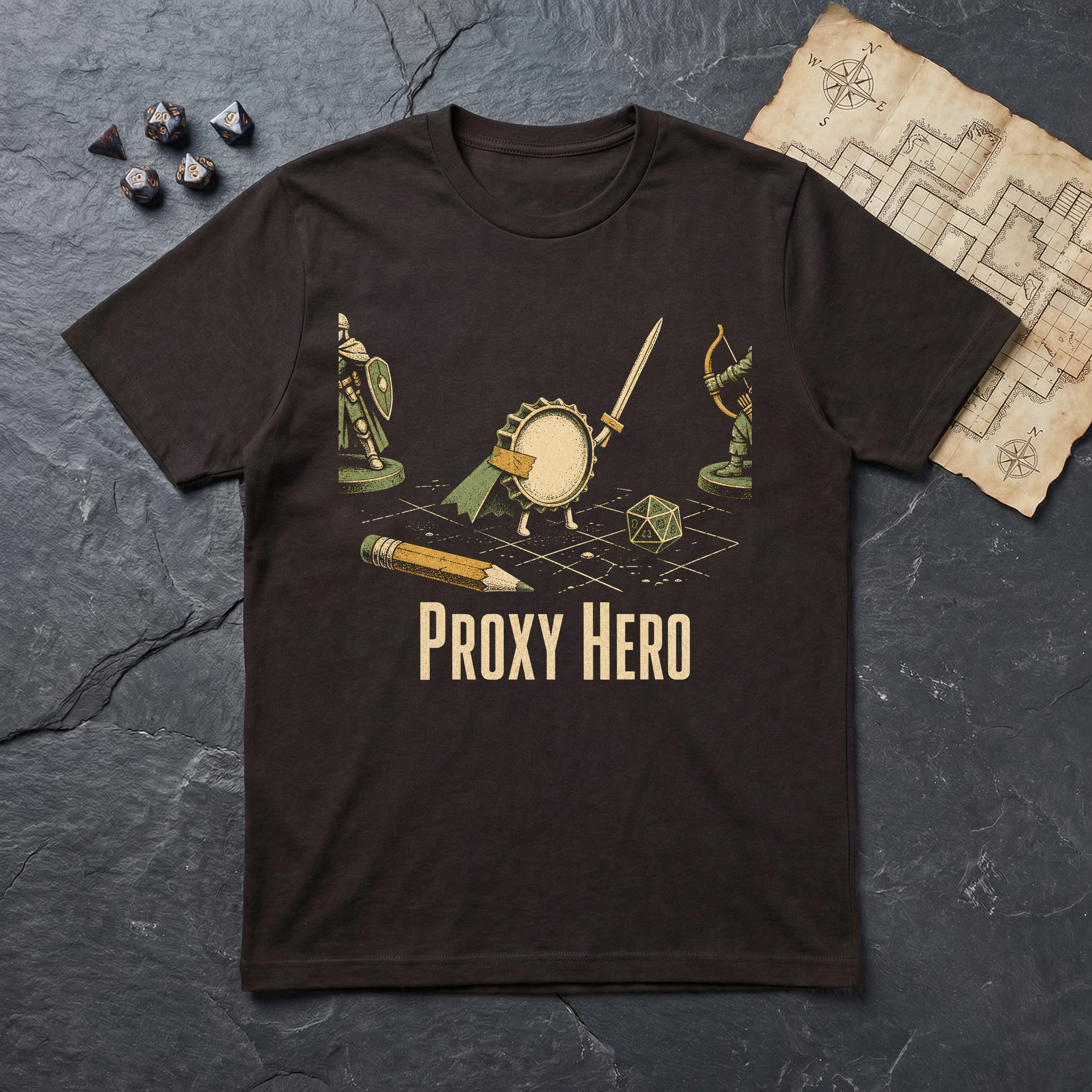 Proxy Hero T-Shirt — Dark Chocolate