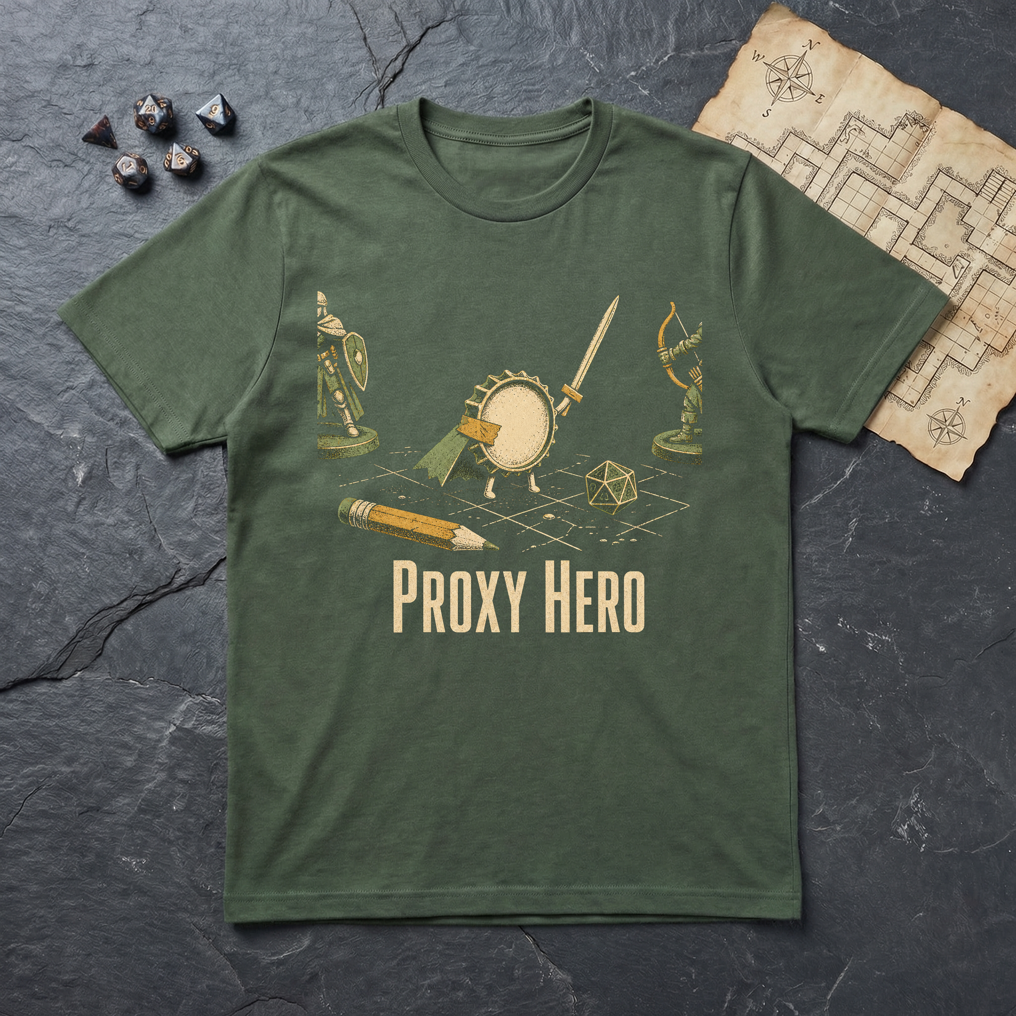 Proxy Hero T-Shirt — Military Green
