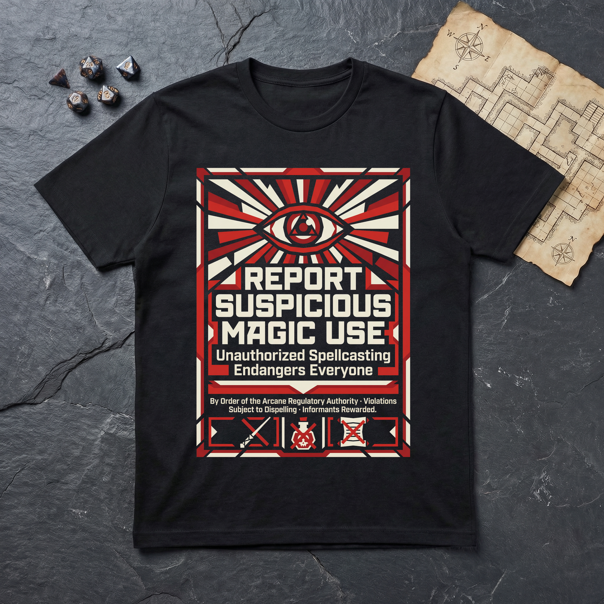 Report Suspicious Magic T-Shirt — Black