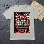 Report Suspicious Magic T-Shirt — Ice Grey