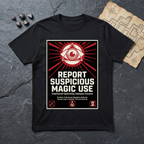 Report Suspicious Magic T-Shirt (V2) — Black
