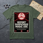 Report Suspicious Magic T-Shirt (V2) — Military Green