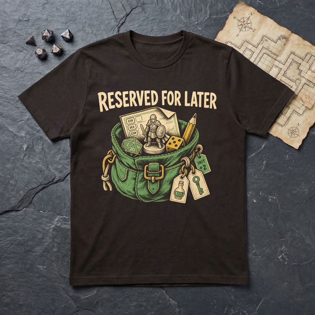 Reserved For Later T-Shirt — Dark Chocolate