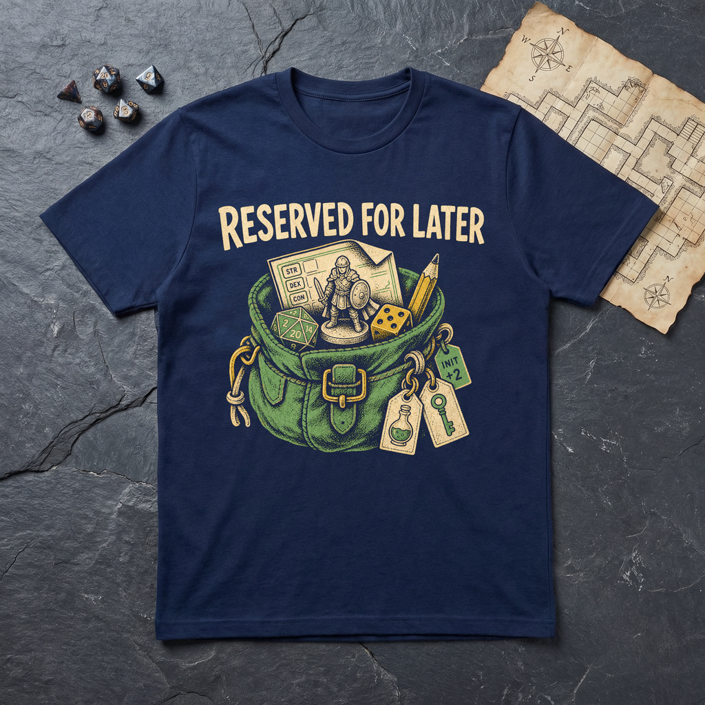 Reserved For Later T-Shirt — Navy