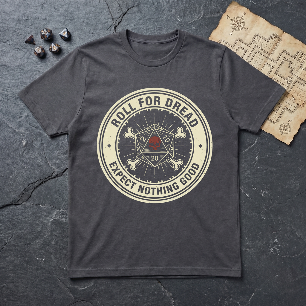Roll for Dread T-Shirt — Charcoal