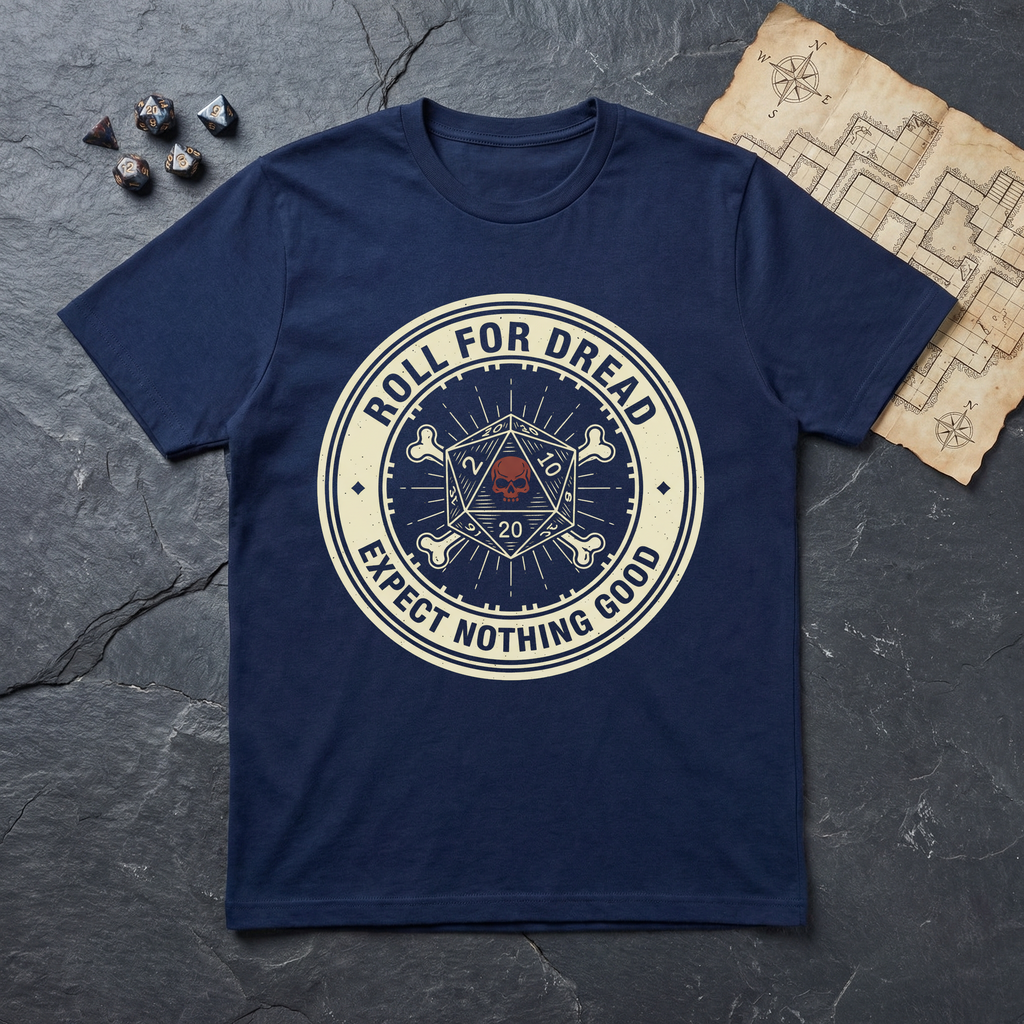 Roll for Dread T-Shirt — Navy