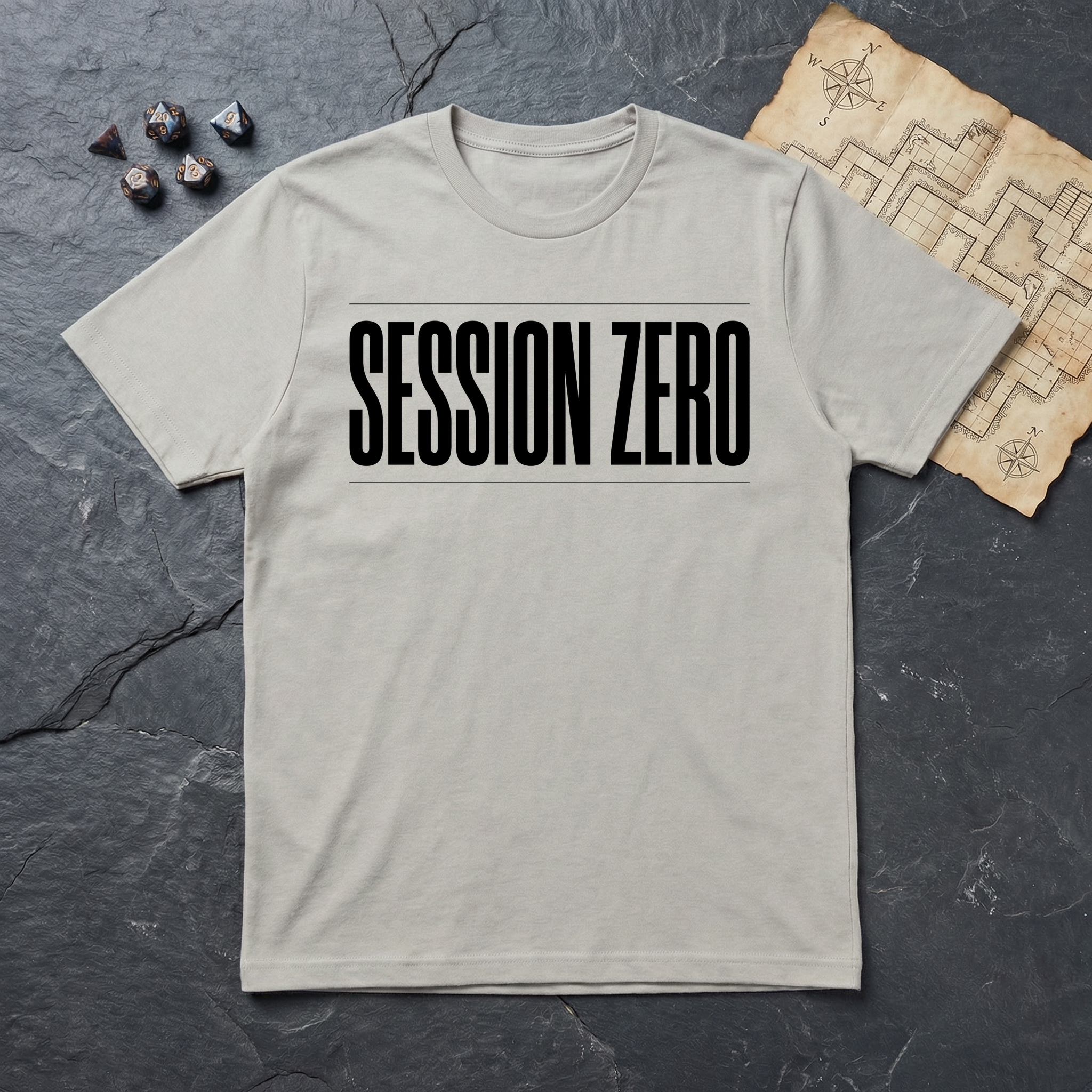 Session Zero T-Shirt — Ice Grey