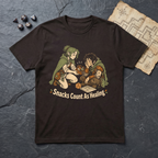 Snacks Count As Healing T-Shirt — Dark Chocolate