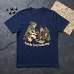 Snacks Count As Healing T-Shirt — Navy