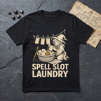 Spell Slot Laundry T-Shirt — Black