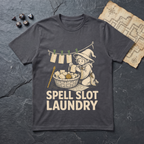 Spell Slot Laundry T-Shirt — Charcoal
