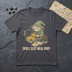 Spell Slot Meal Prep T-Shirt — Charcoal