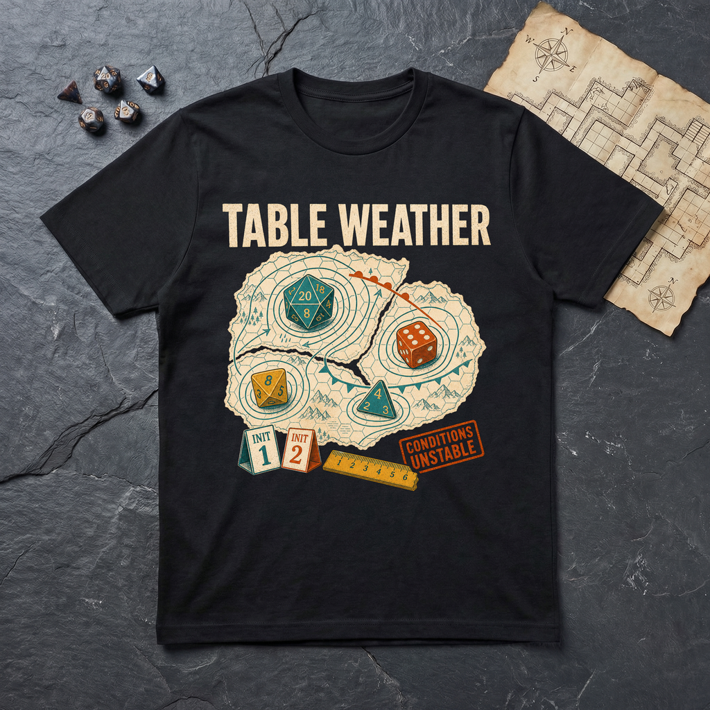 Table Weather T-Shirt — Black