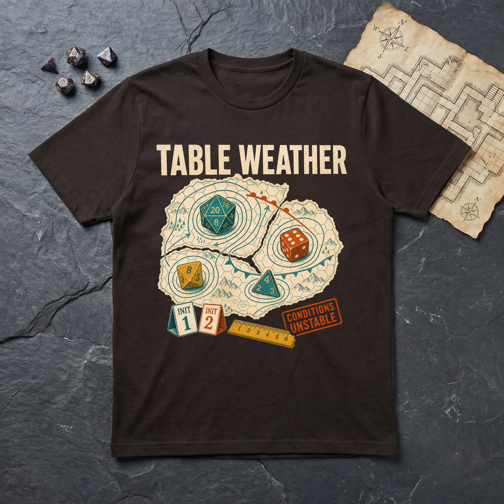 Table Weather T-Shirt — Dark Chocolate