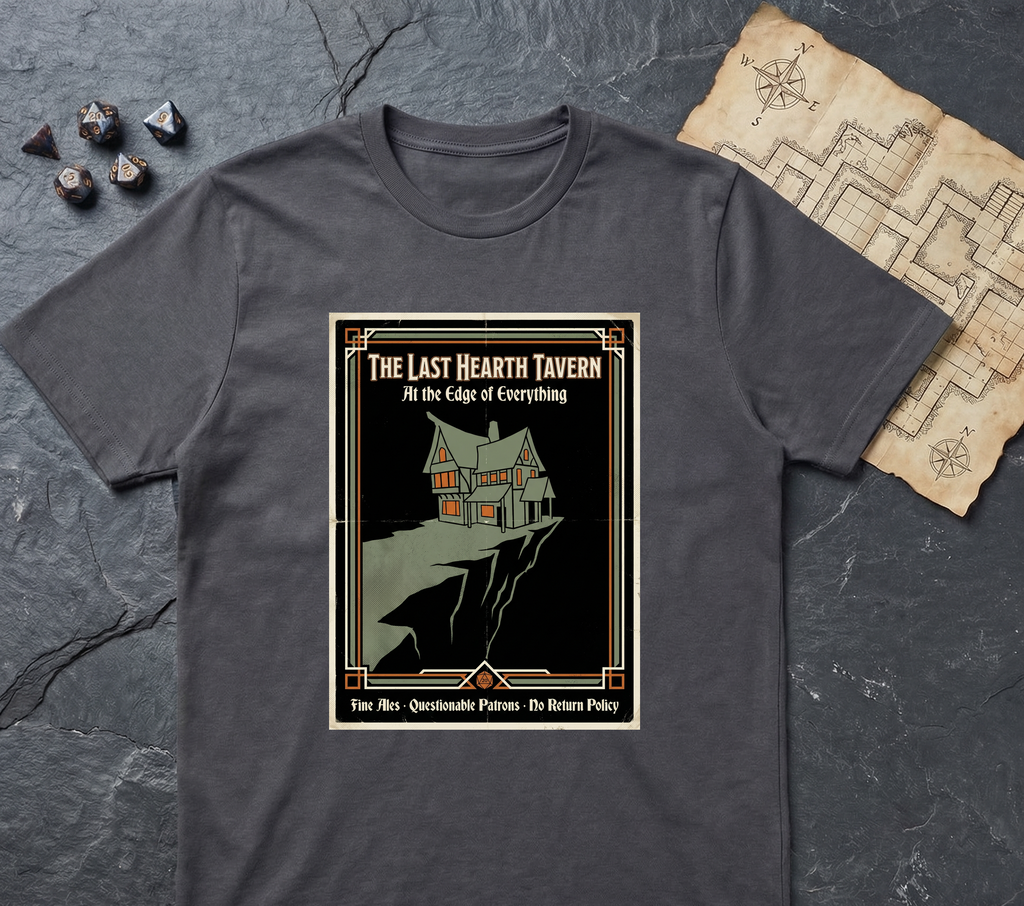 Tavern At The End Of The World V2 T-Shirt — Charcoal