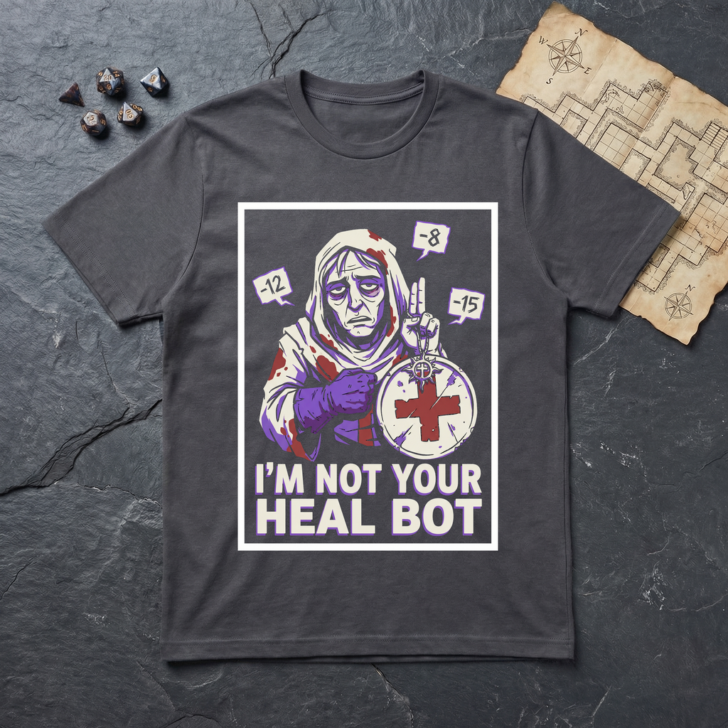 The Last Heal Slot T-Shirt — Charcoal