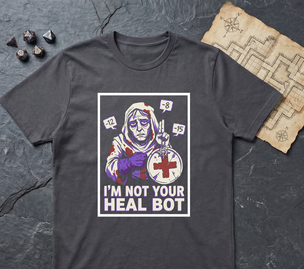 The Last Heal Slot T-Shirt — Charcoal