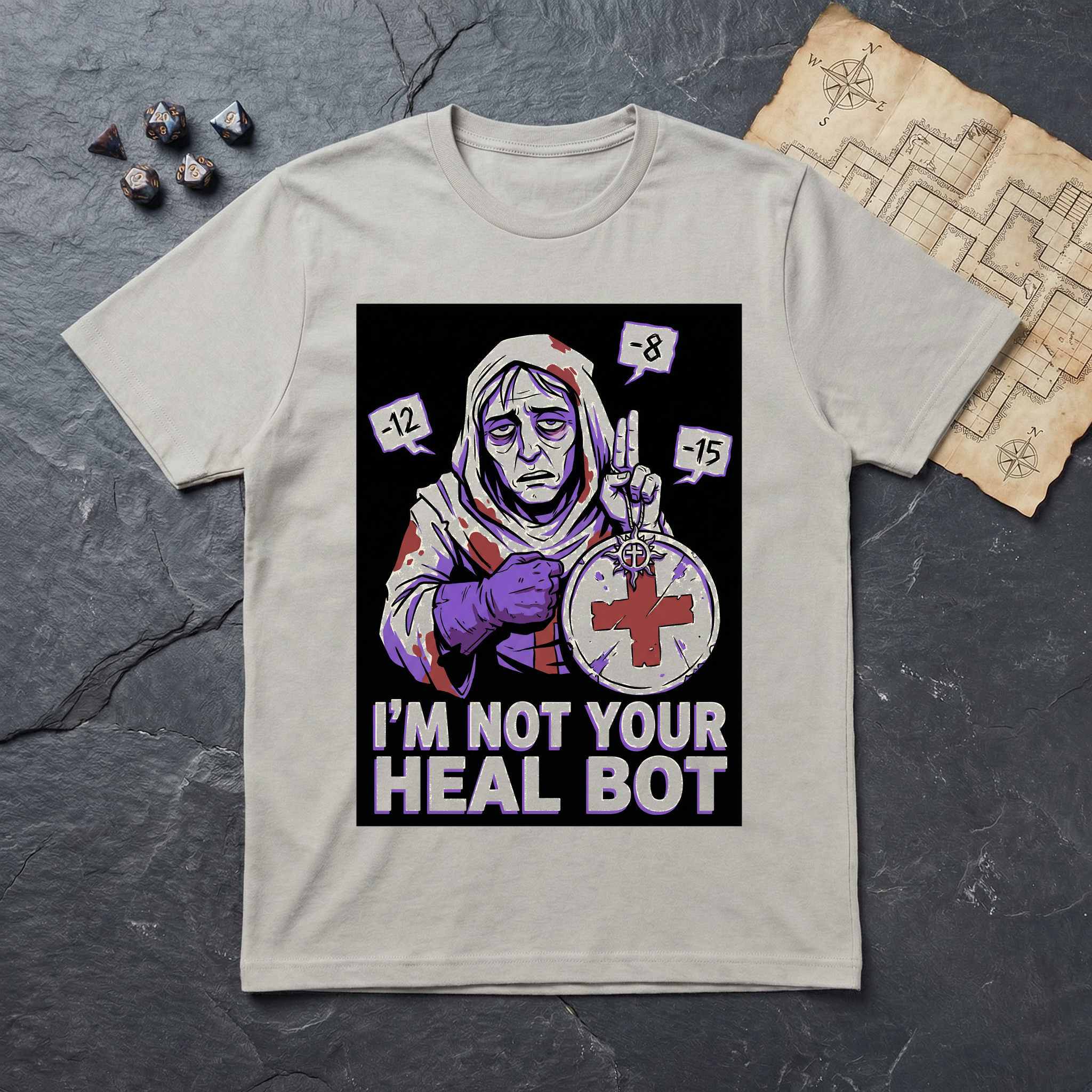 The Last Heal Slot T-Shirt — Ice Grey
