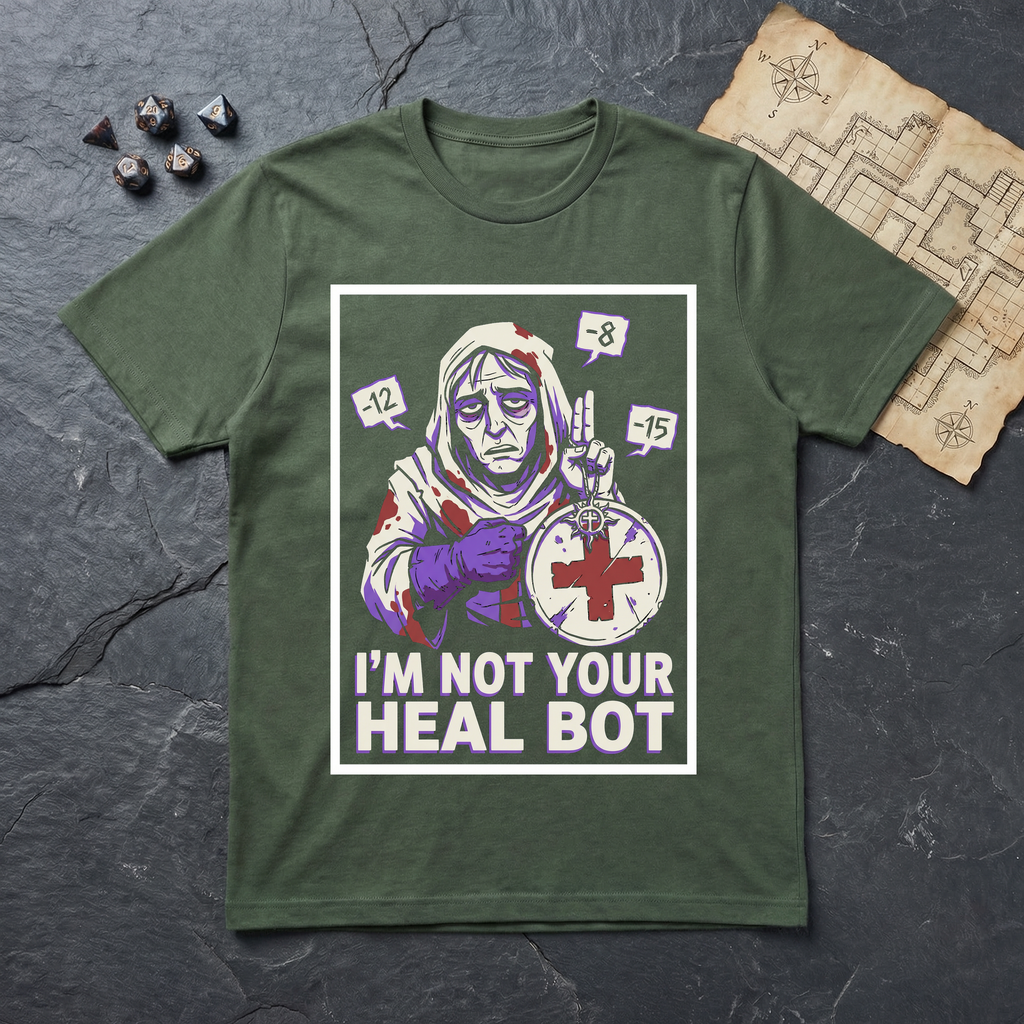 The Last Heal Slot T-Shirt — Military Green