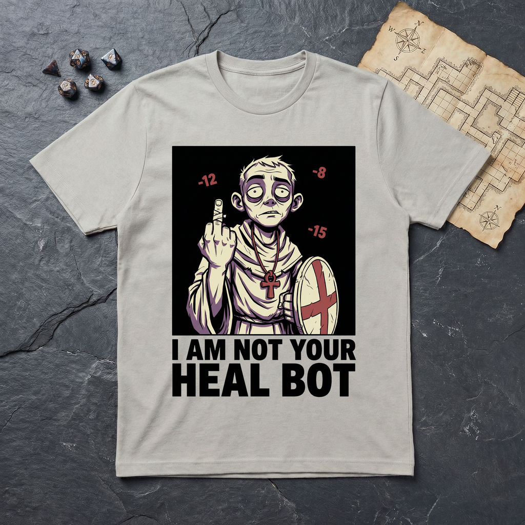The Last Heal Slot T-Shirt (V2) — Ice Grey