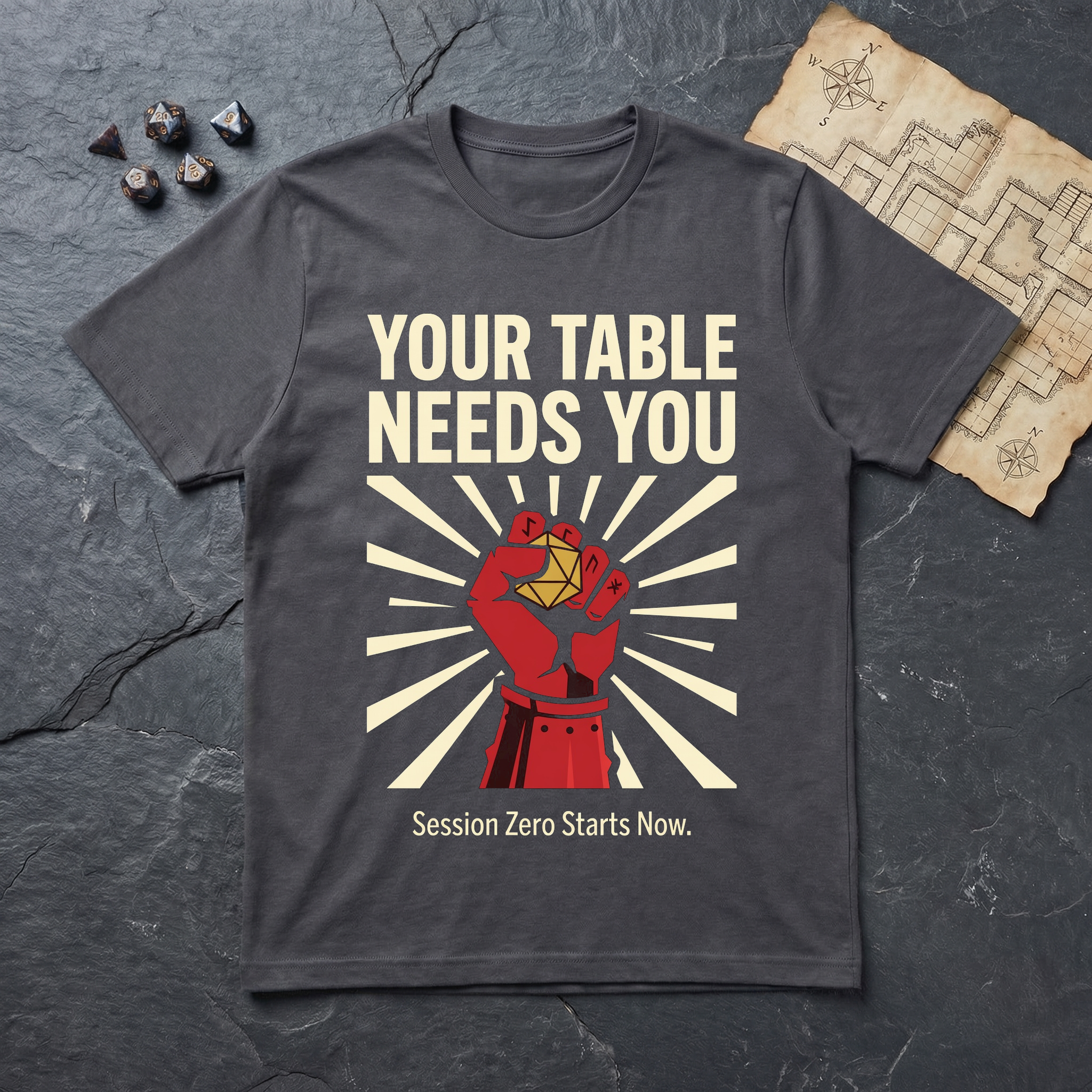The Summons T-Shirt — Charcoal