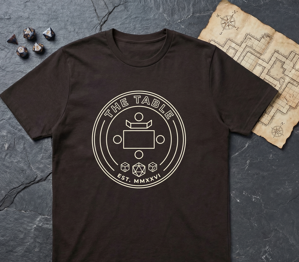 The Table T-Shirt — Dark Chocolate