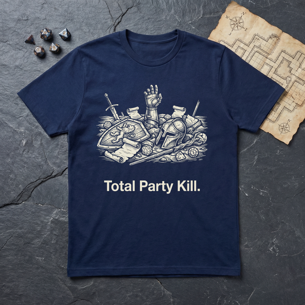 Total Party Kill T-Shirt — Navy