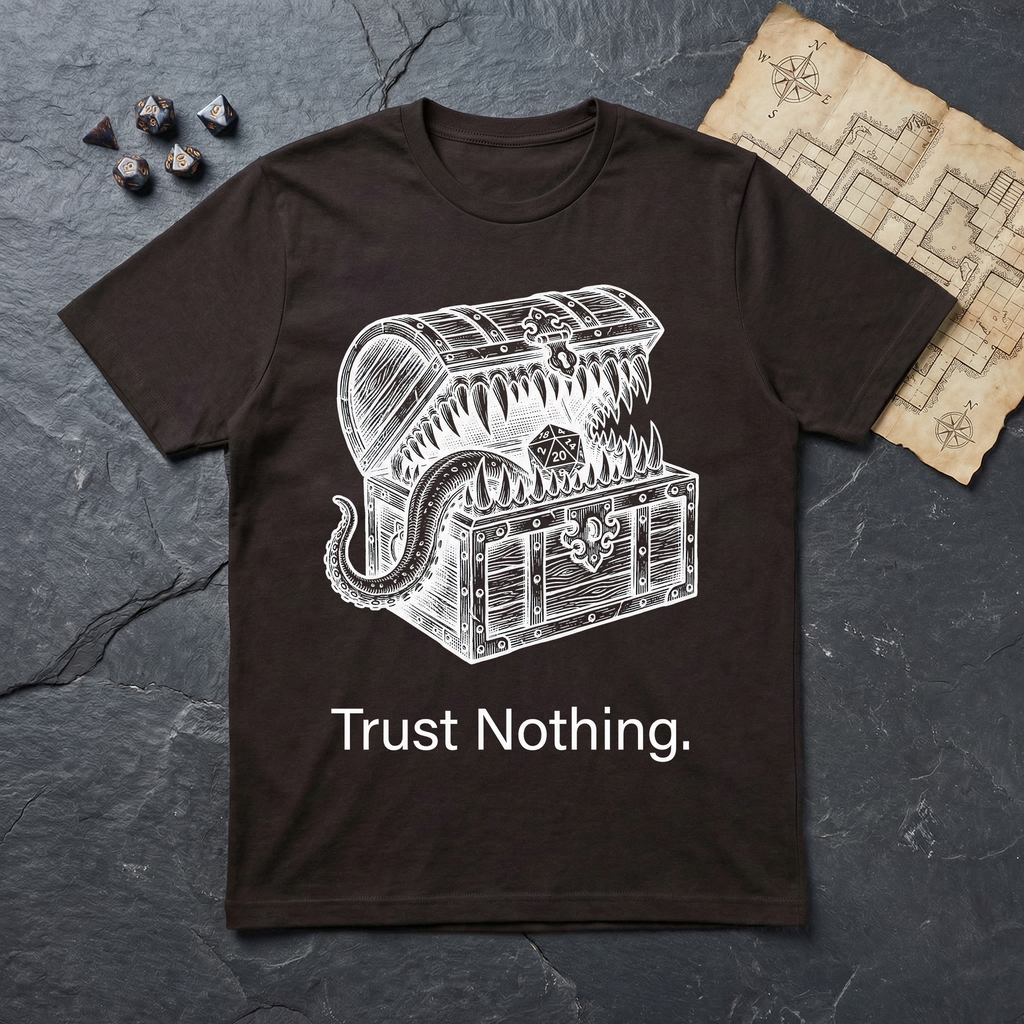 Trust Nothing T-Shirt — Dark Chocolate