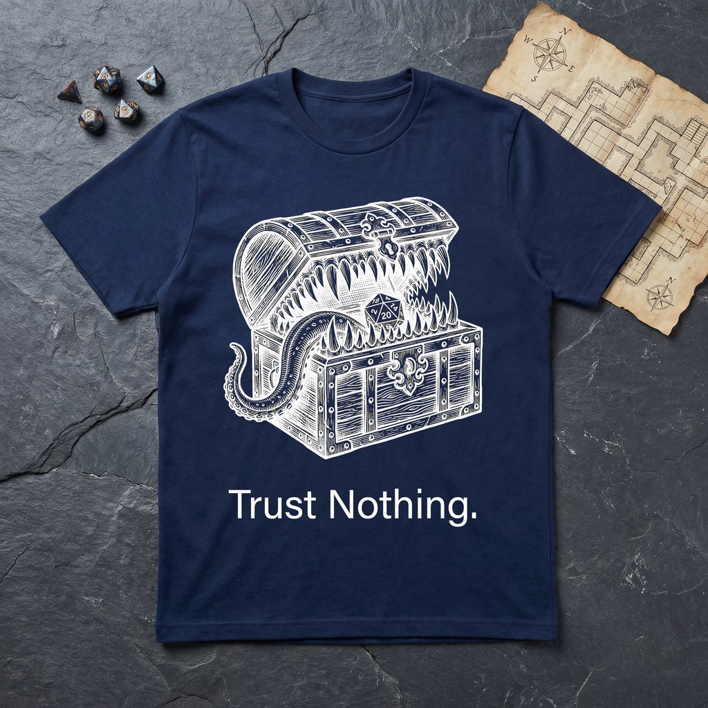 Trust Nothing T-Shirt — Navy