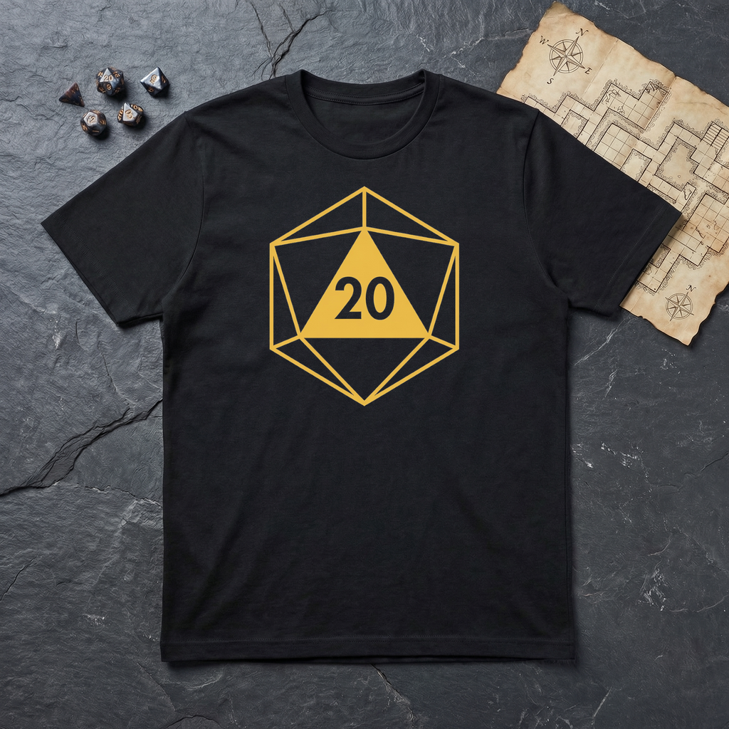 TWENTY T-Shirt - Black Mockup