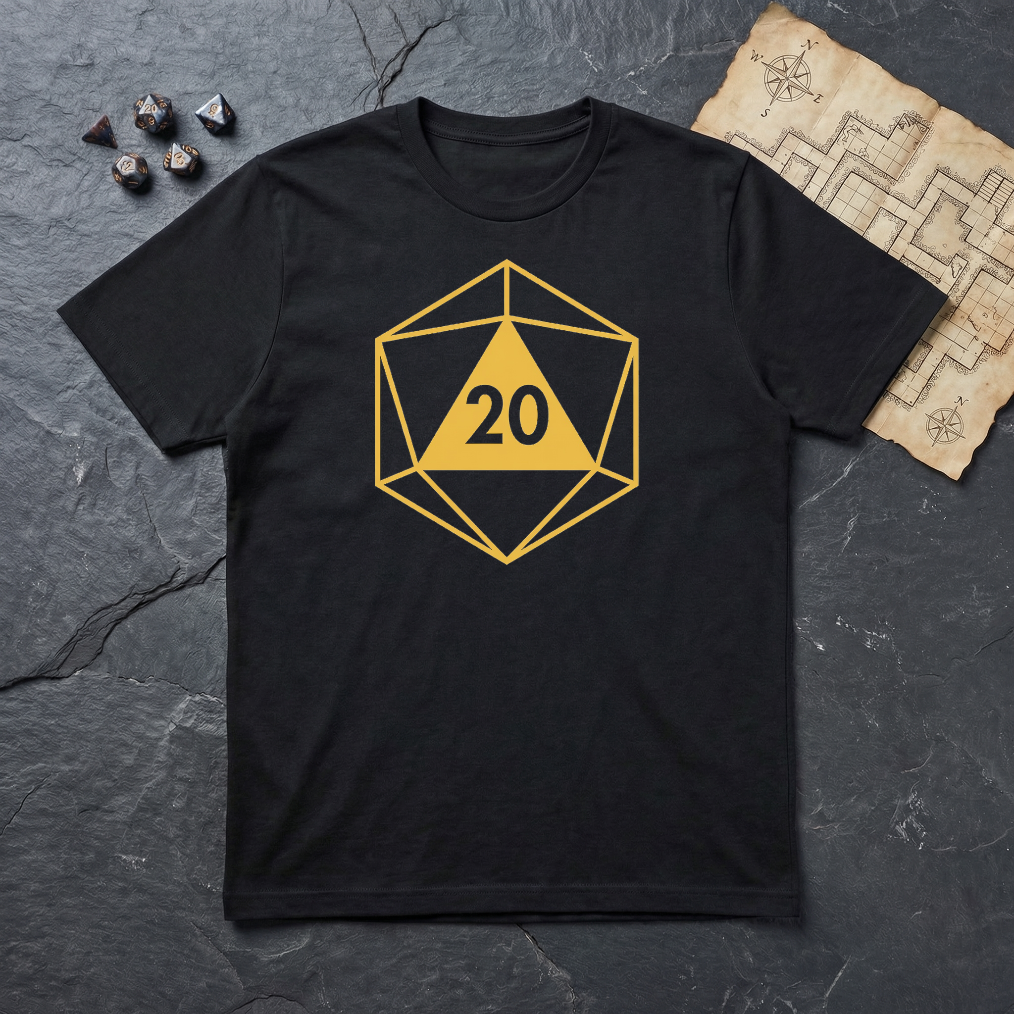 TWENTY T-Shirt - Black Mockup