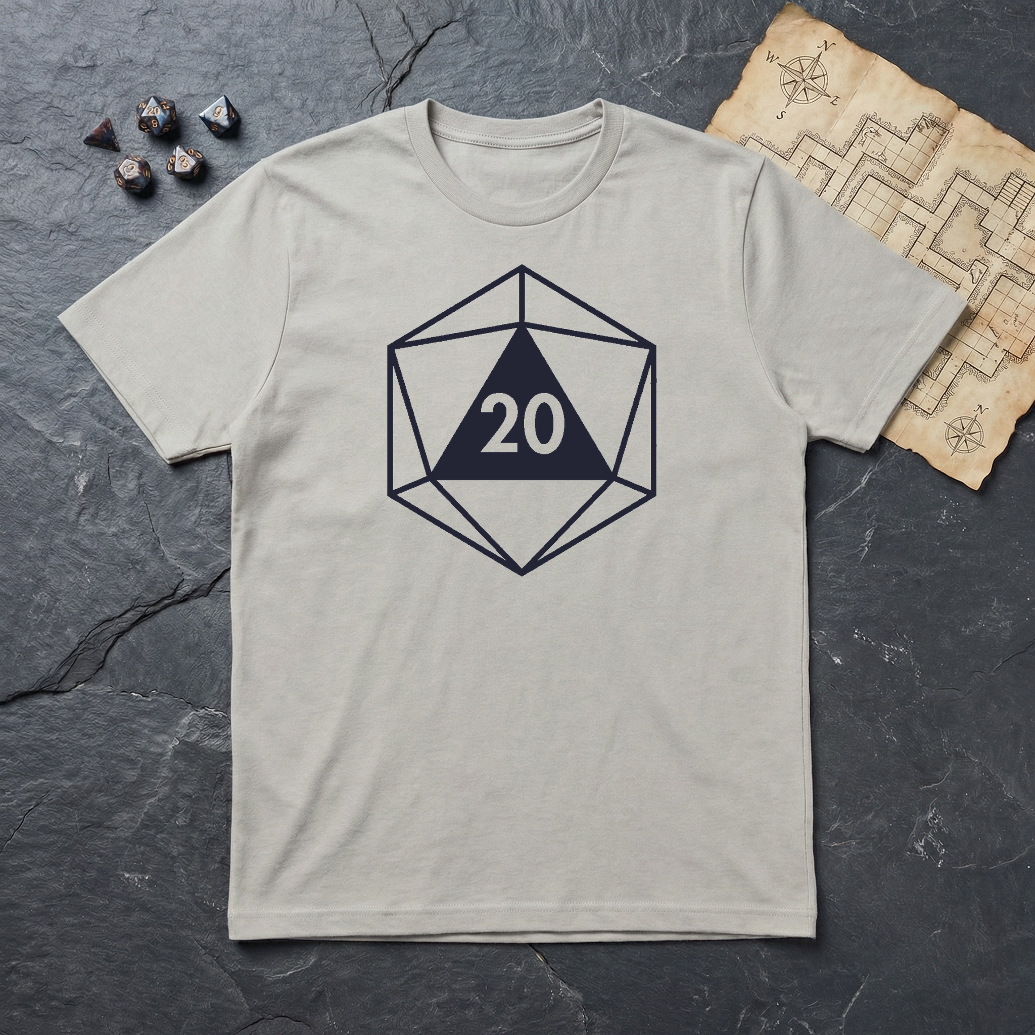 TWENTY T-Shirt - Ice Grey Mockup