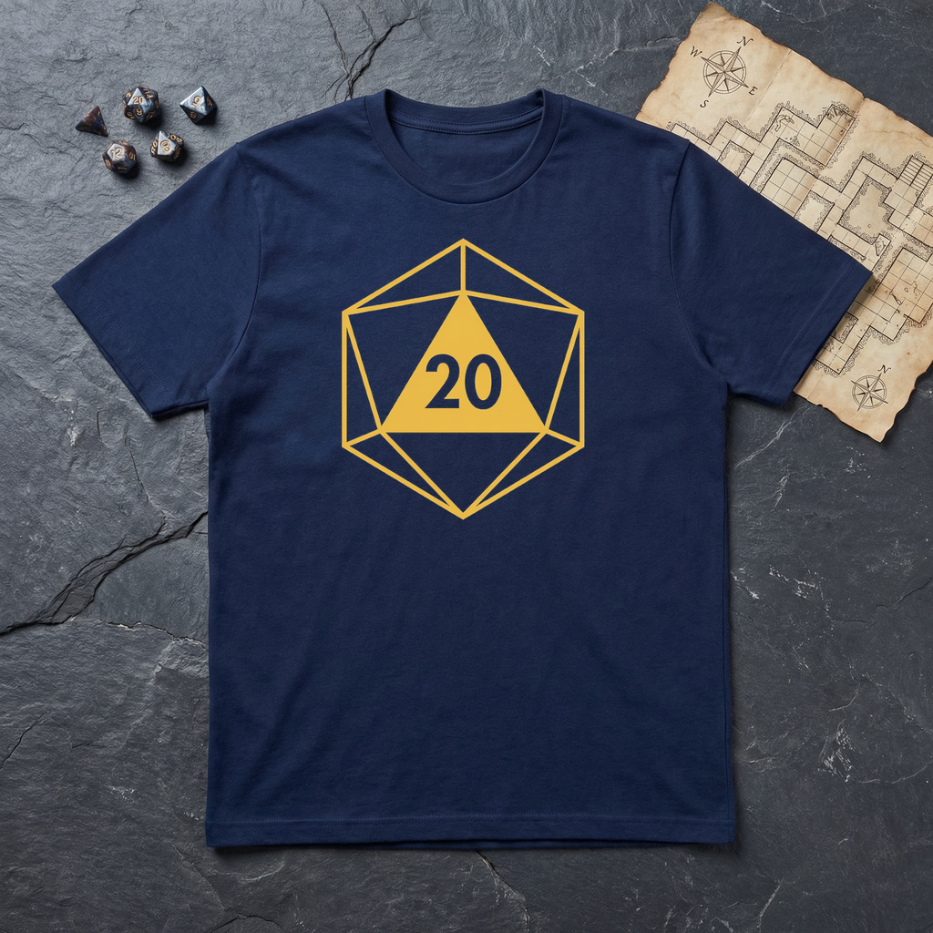 TWENTY T-Shirt - Navy Mockup